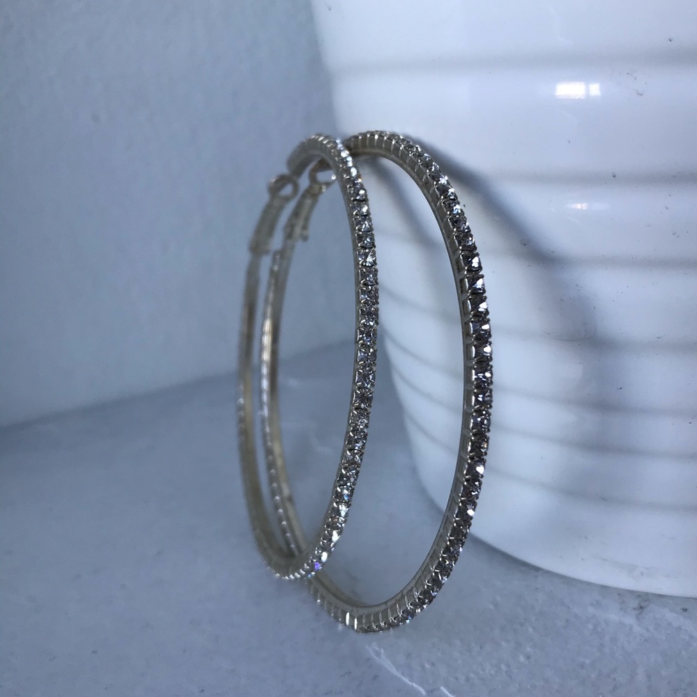 Rhinestone Hoops
